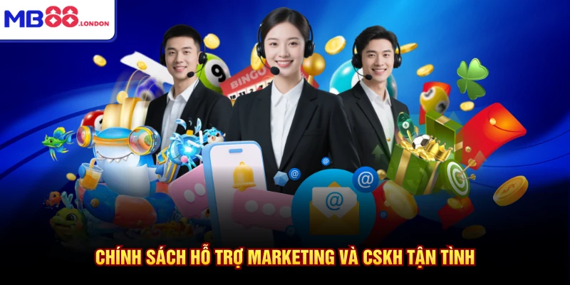 Đại Lý MB88 4 Chính sách hỗ trợ marketing và CSKH tận tình